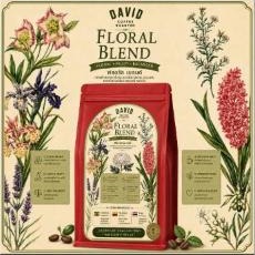 خلطة بنكهة الزهور (Floral Blend) – تحميص فاتح/متوسط